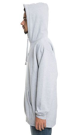 THE MALIBU EMBROIDERED HOODIE IN HEATHER GREY