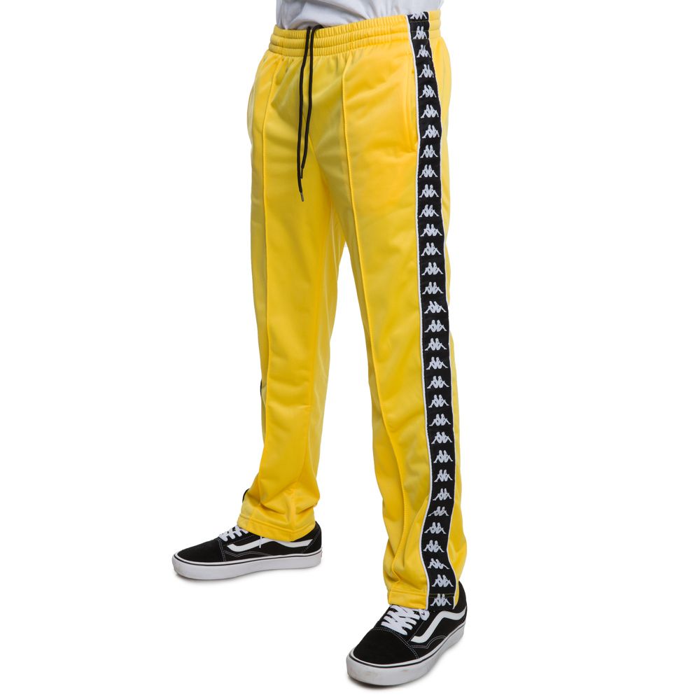 222 BANDA ASTORIAZZ ALTERNATING BANDA TRACK PANTS IN YELLOW
