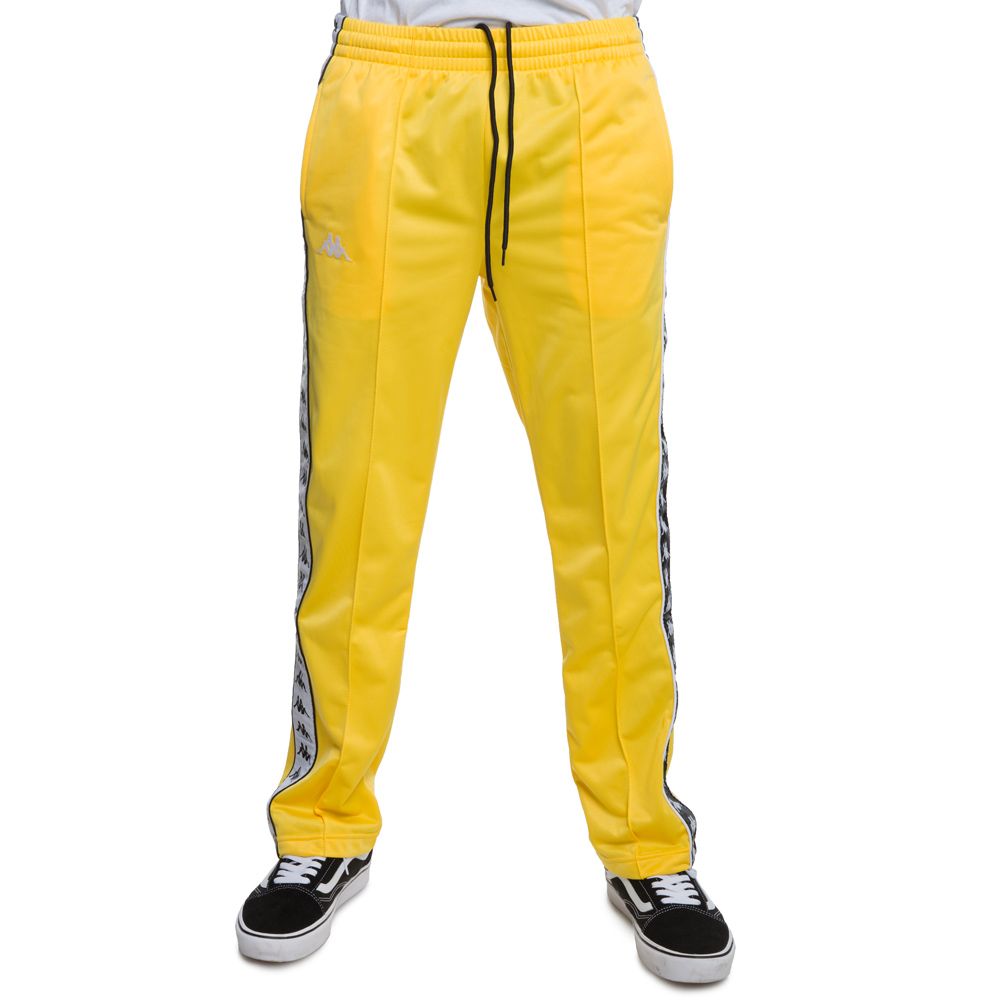 222 BANDA ASTORIAZZ ALTERNATING BANDA TRACK PANTS IN YELLOW