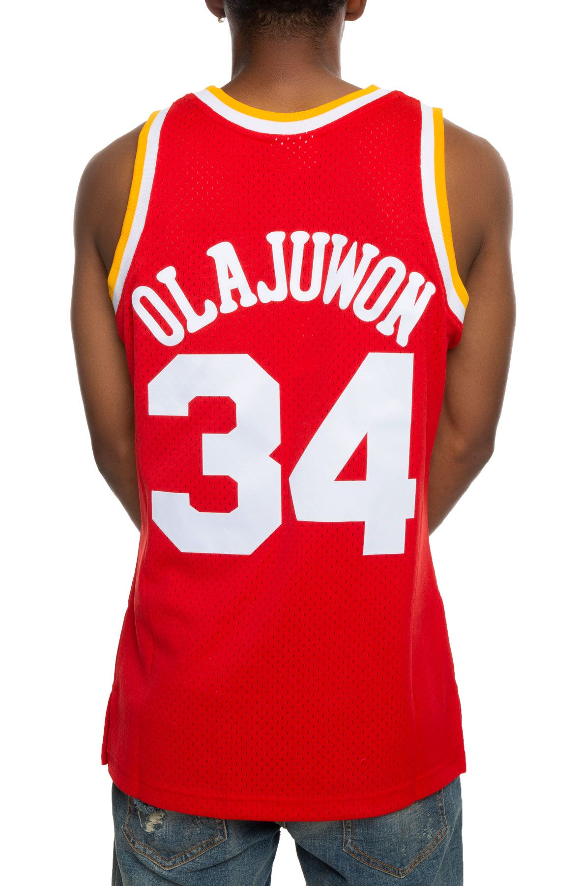 HOUSTON ROCKETS HAKEEM OLAJUWON SWINGMAN JERSEY 3 HOUSTON ROCKETS HAKEEM OLAJUWON SWINGMAN JERSEY