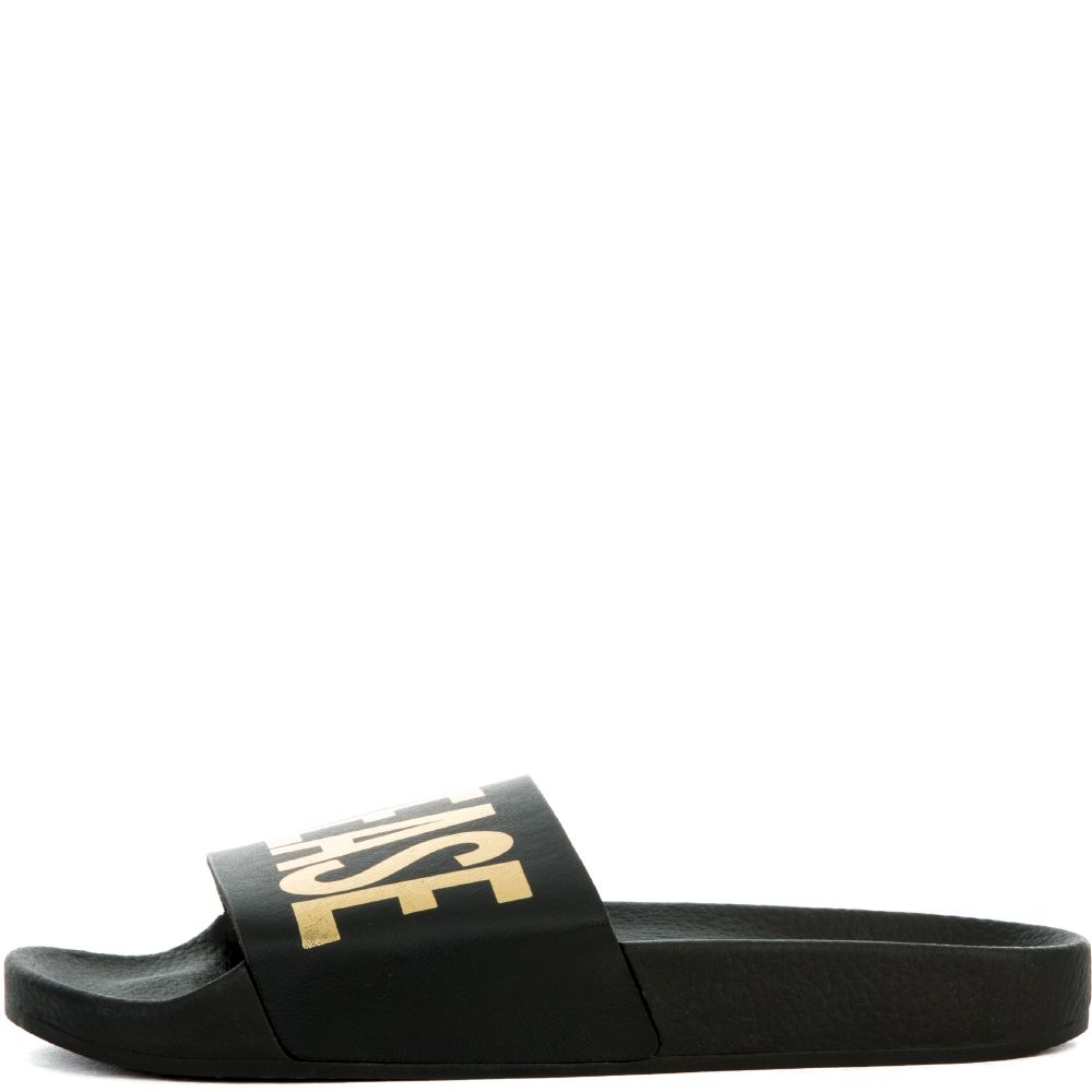 THE BEACH PLEASE SLIDES IN BLACK AND GOLD 3 THE BEACH PLEASE SLIDES IN BLACK AND GOLD