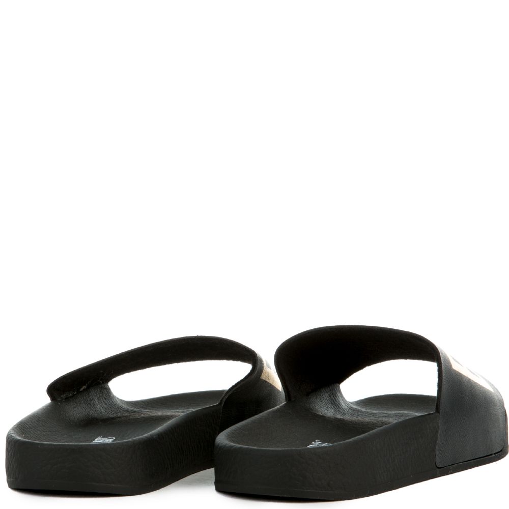 THE BEACH PLEASE SLIDES IN BLACK AND GOLD 5 THE BEACH PLEASE SLIDES IN BLACK AND GOLD