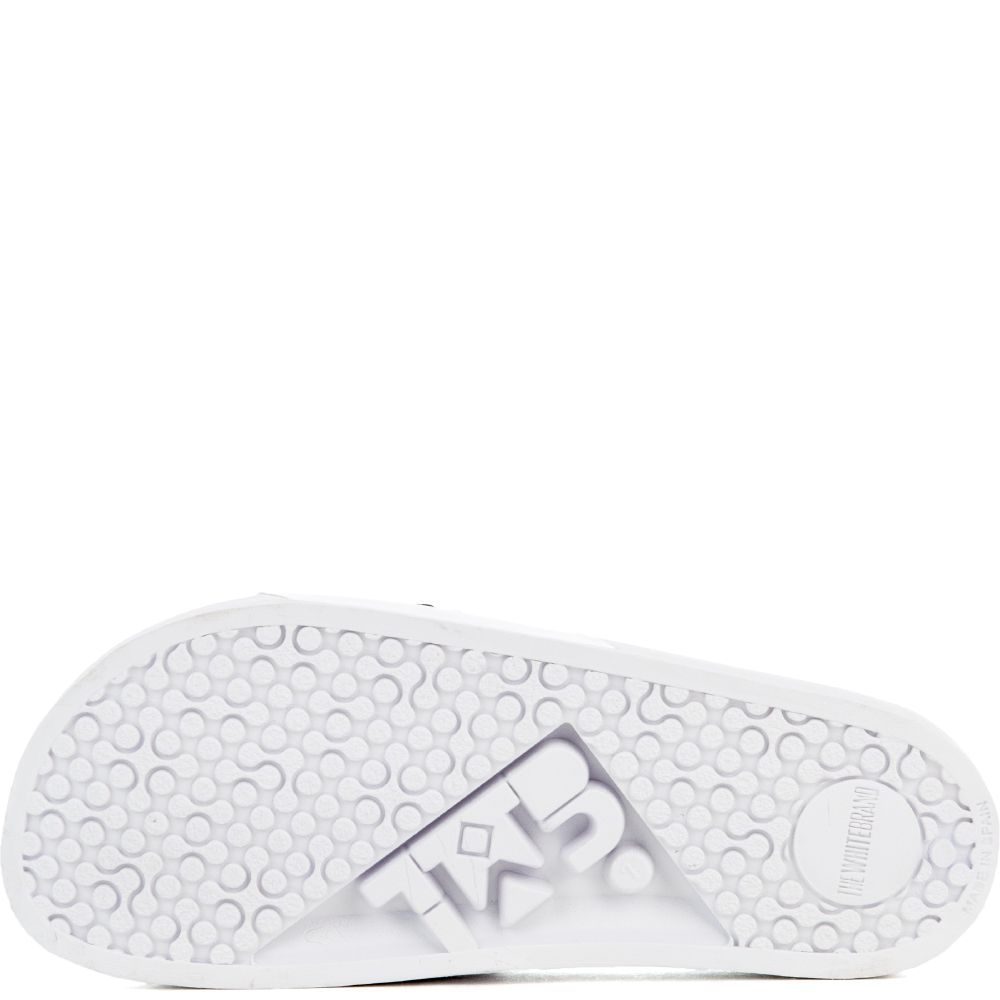 THE WHAT UP BRO SLIDES IN WHITE AND BLACK