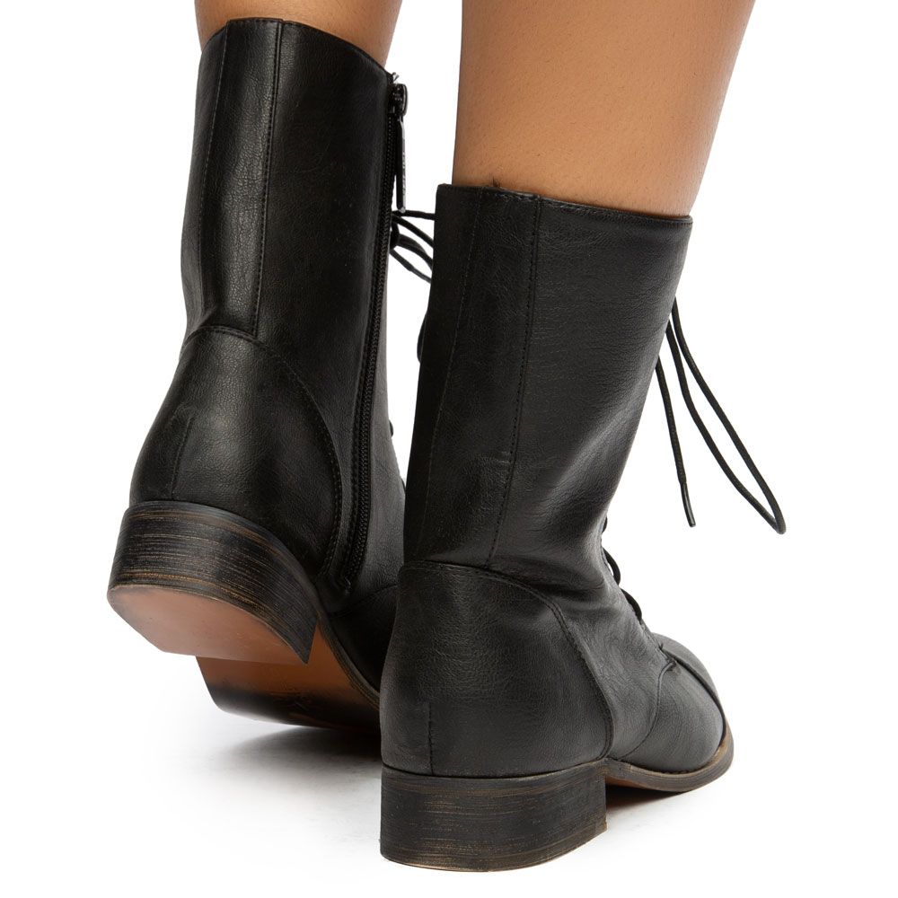 COMBAT LACE-UP BOOTIES 4 COMBAT LACE-UP BOOTIES