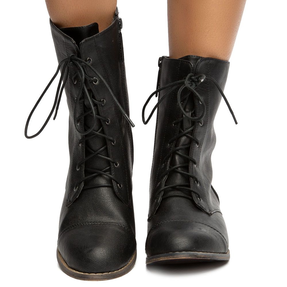 COMBAT LACE-UP BOOTIES 5 COMBAT LACE-UP BOOTIES