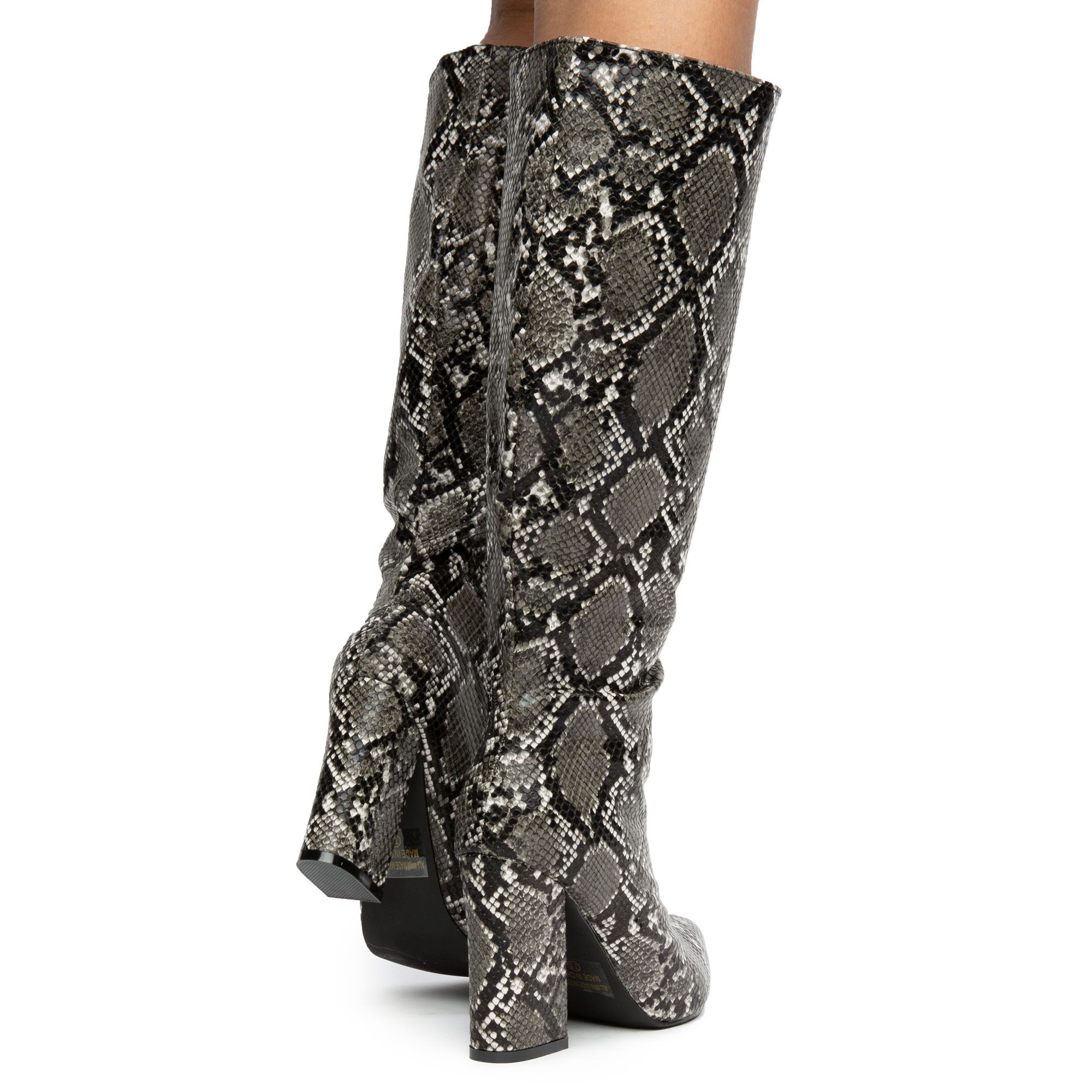 DESI-3 MID-CALF SNAKE BOOTS 4 DESI-3 MID-CALF SNAKE BOOTS