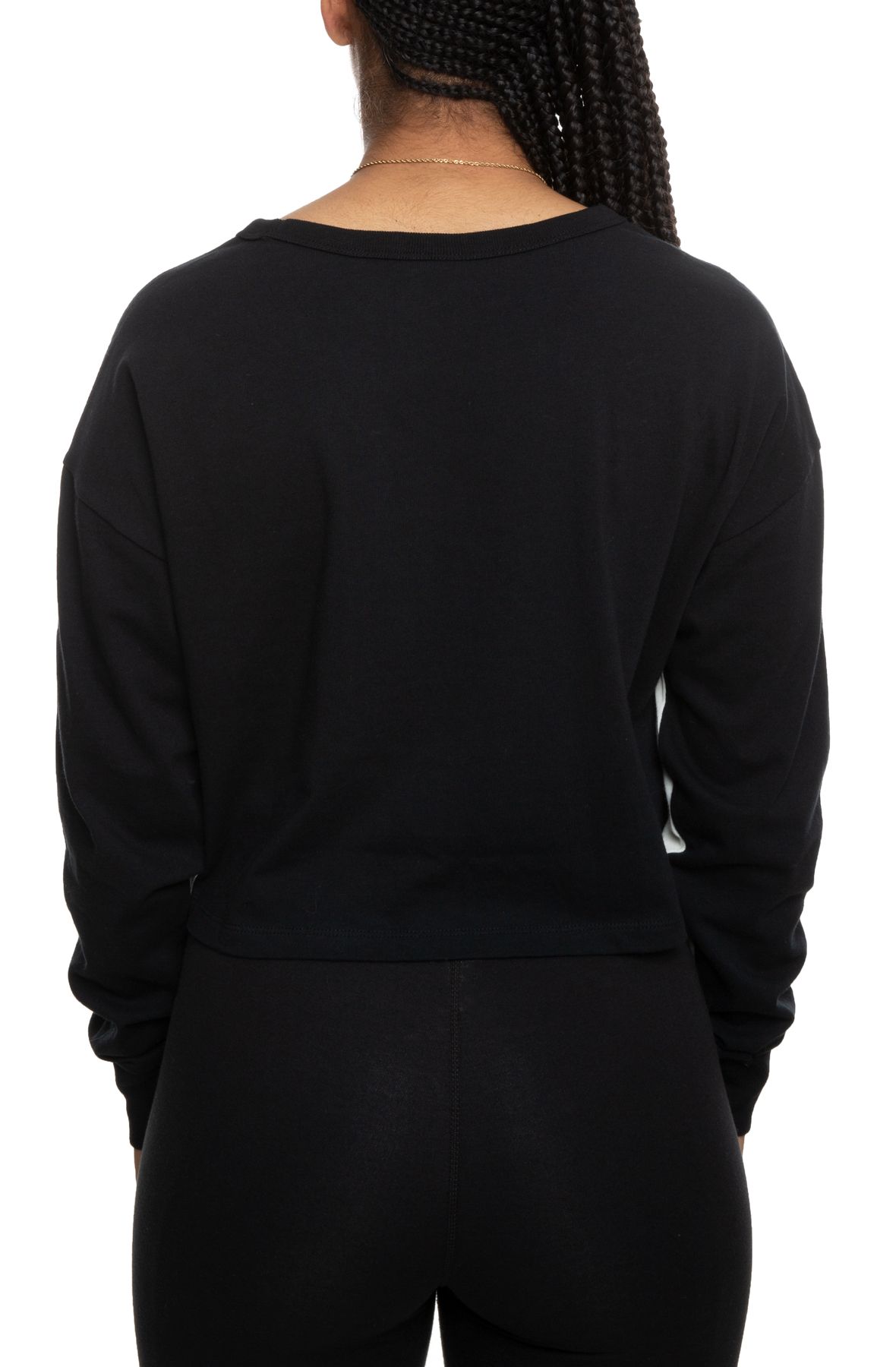 LONG SLEEVE CROPPED CREW