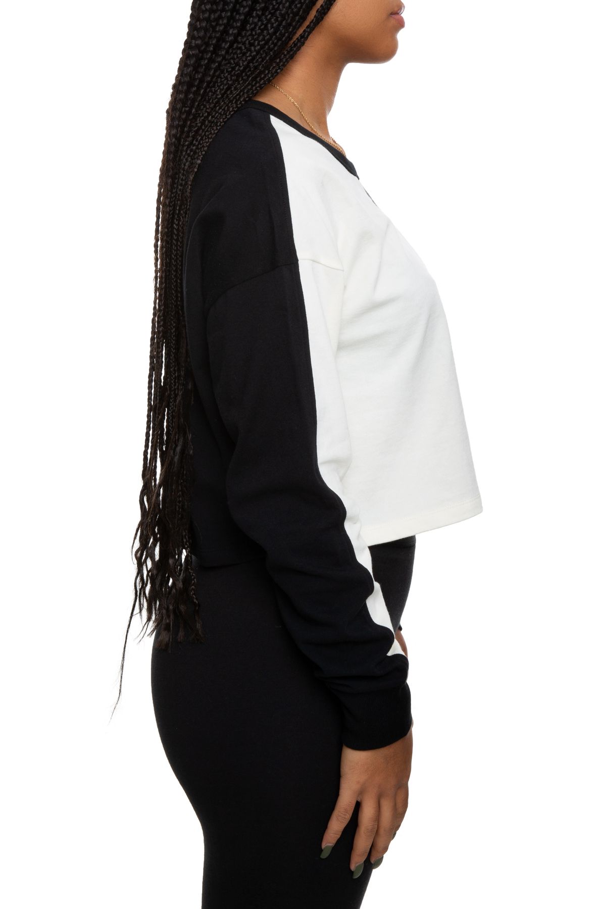 LONG SLEEVE CROPPED CREW