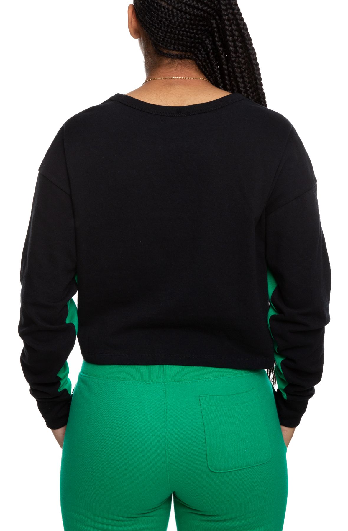 LONG SLEEVE CROPPED CREW