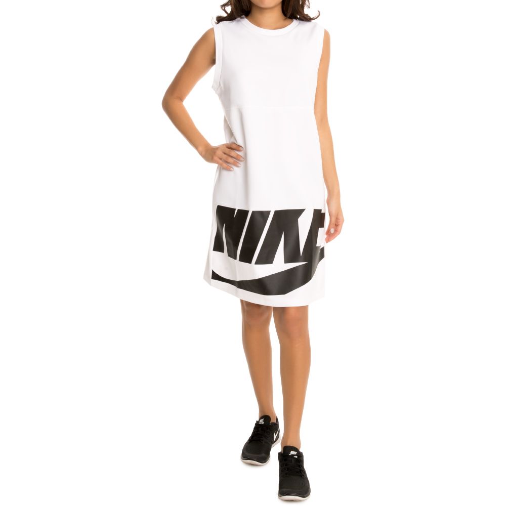 W SPORTSWEAR DRESS WHITE/BLACK/WHITE