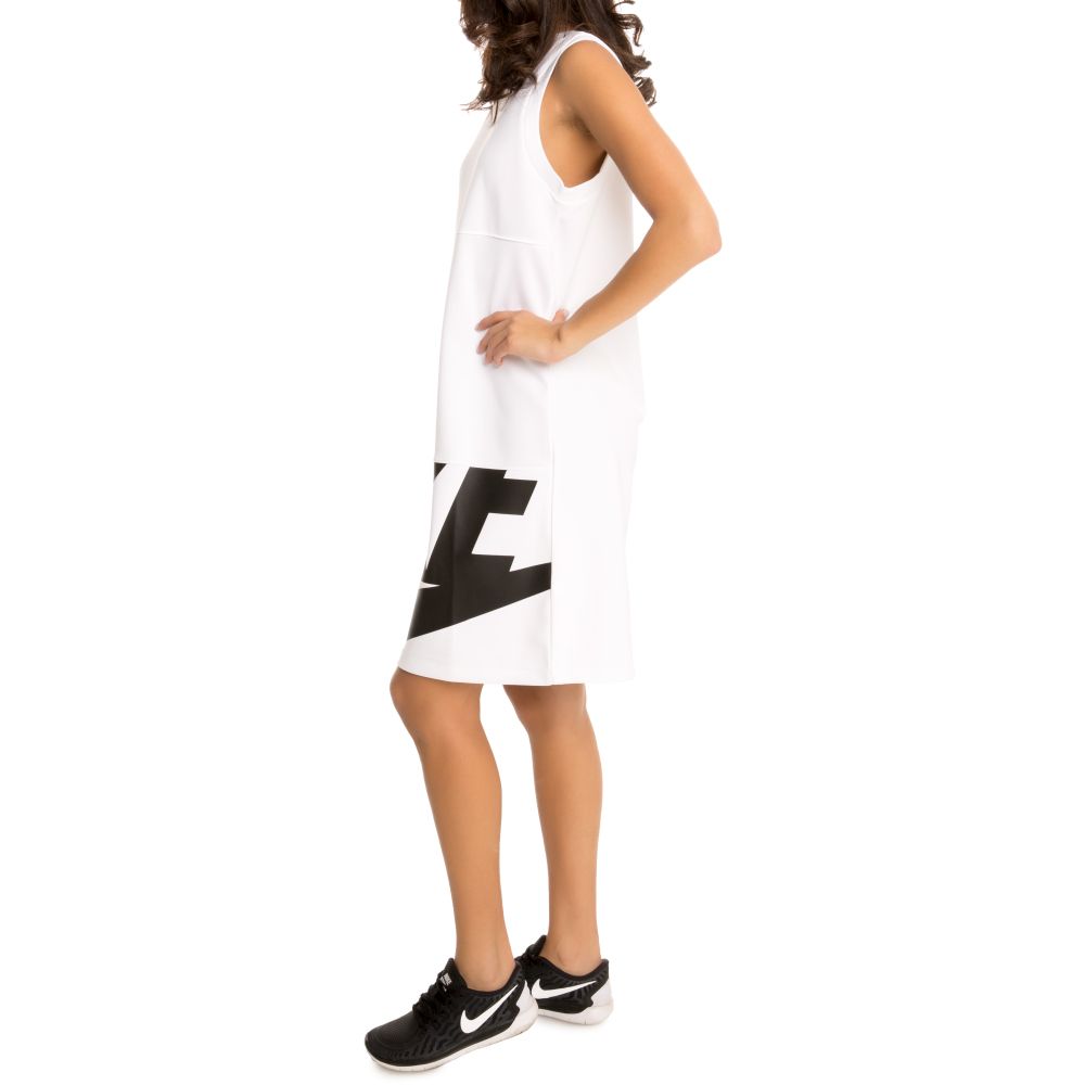 W SPORTSWEAR DRESS WHITE/BLACK/WHITE