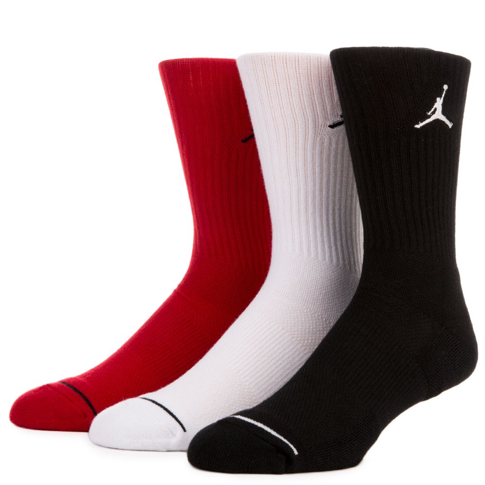 JUMPMAN CREW 3PPK BLACK/WHITE/GYM RED
