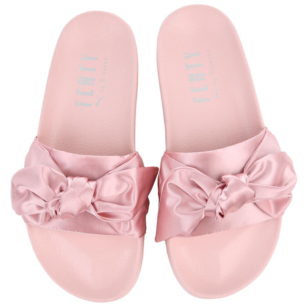 BOW SLIDE SILVER PINK-PUMA SILVER 6 BOW SLIDE SILVER PINK-PUMA SILVER