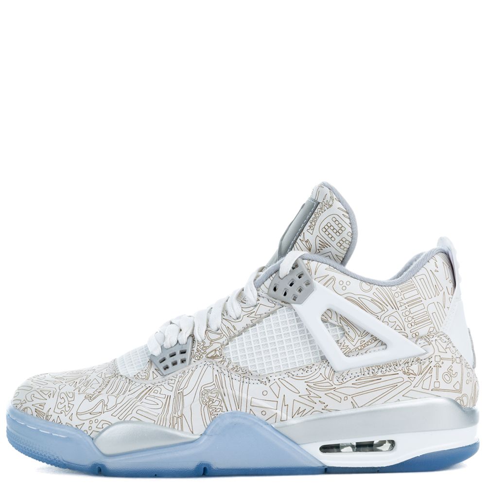 Air Jordan 4 Retro Laser WHITE/METALLIC SILVER/CHROME