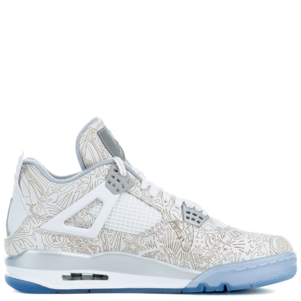 Air Jordan 4 Retro Laser WHITE/METALLIC SILVER/CHROME