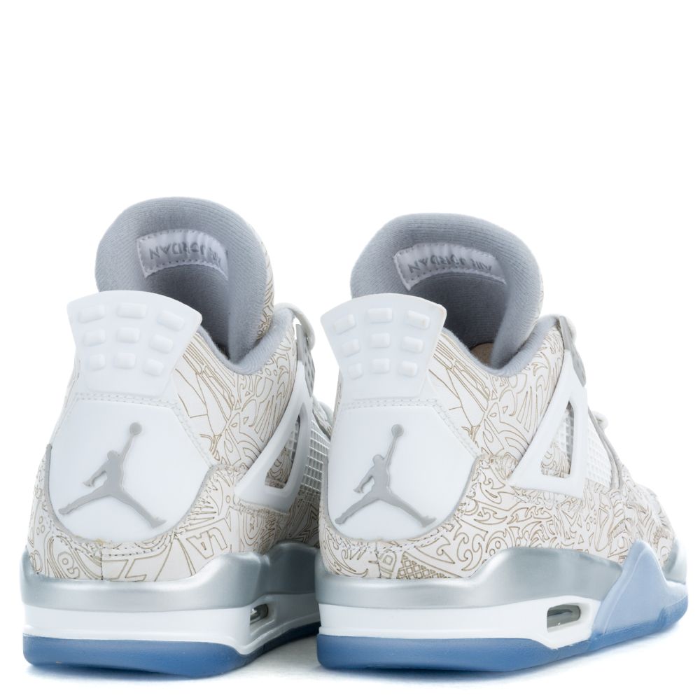 Air Jordan 4 Retro Laser WHITE/METALLIC SILVER/CHROME 4 Air Jordan 4 Retro Laser WHITE/METALLIC SILVER/CHROME