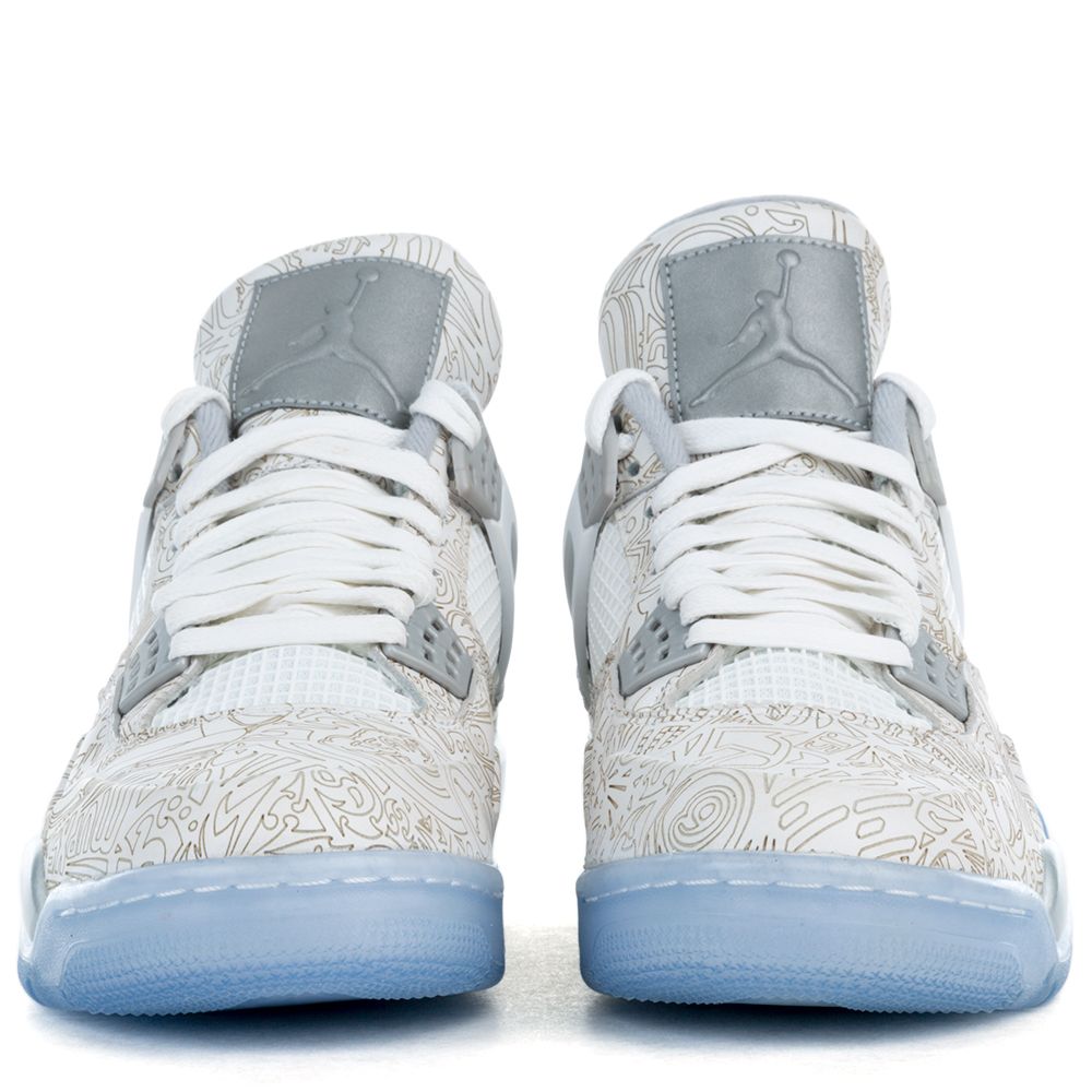 Air Jordan 4 Retro Laser WHITE/METALLIC SILVER/CHROME 7 Air Jordan 4 Retro Laser WHITE/METALLIC SILVER/CHROME
