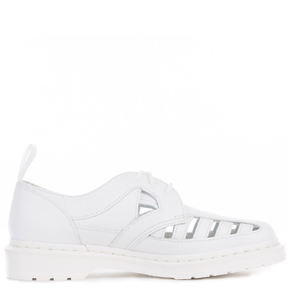 Unisex 1461 Cut Out White Venice Oxfords White
