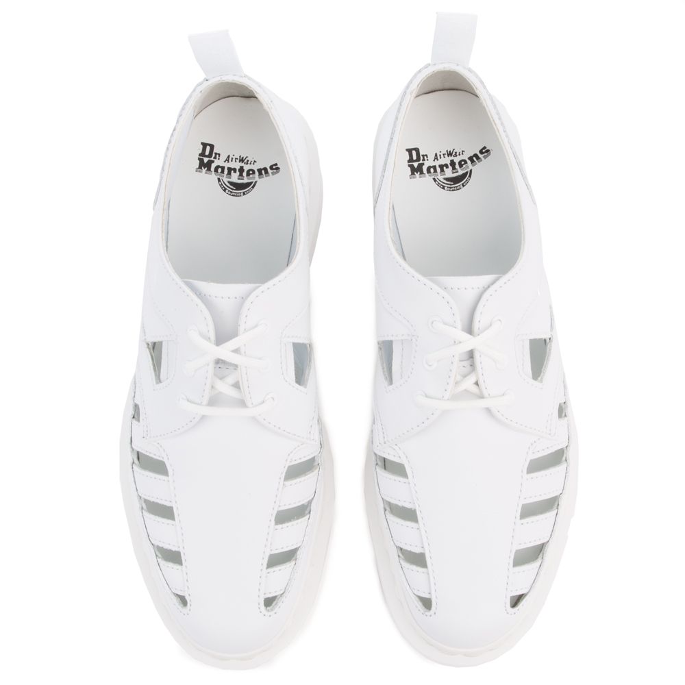 Unisex 1461 Cut Out White Venice Oxfords White