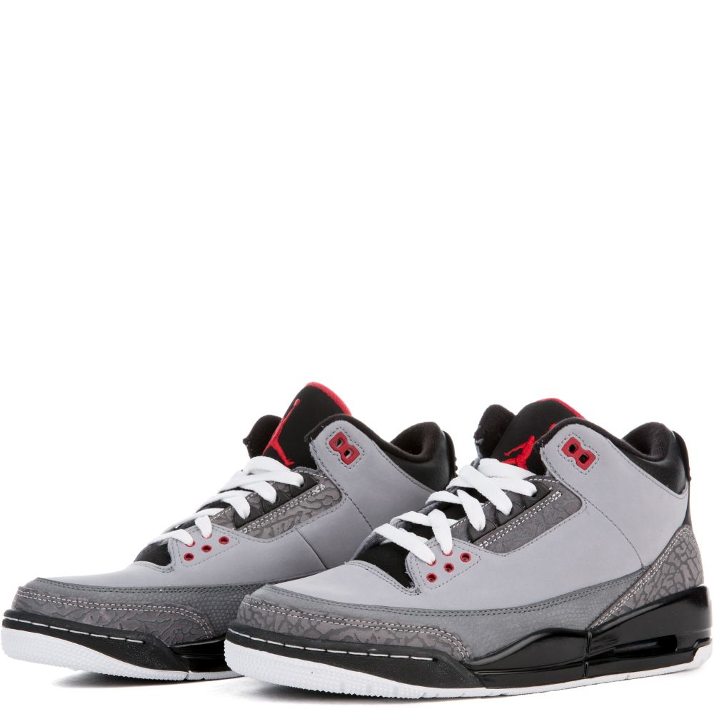 A JRD 3RET STL/RD-B Gry/Blk 3 A JRD 3RET STL/RD-B Gry/Blk