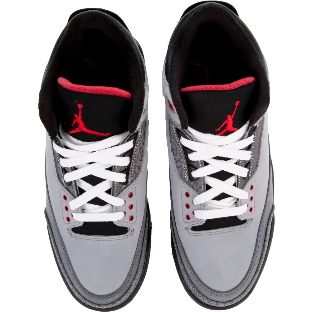 A JRD 3RET STL/RD-B Gry/Blk 6 A JRD 3RET STL/RD-B Gry/Blk