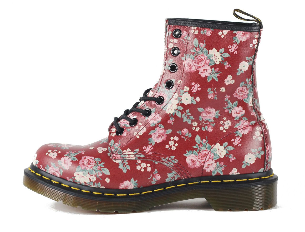 Dr. Martens for Women: 1460 W Cherry Vintage Rose Softy T Boot CHERRY RED