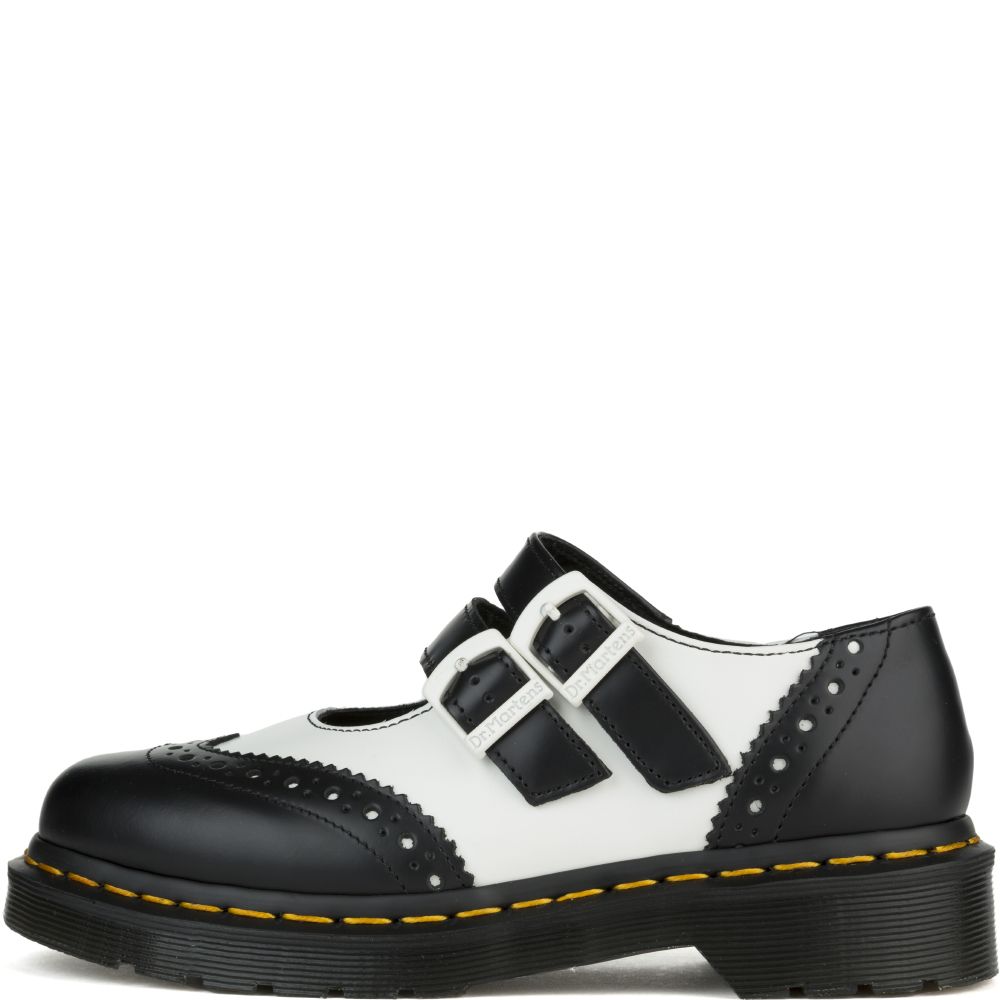 Dr. Martens for Women: Adena II Black/White Mary Jane BLACK