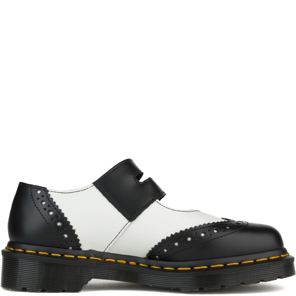 Dr. Martens for Women: Adena II Black/White Mary Jane BLACK