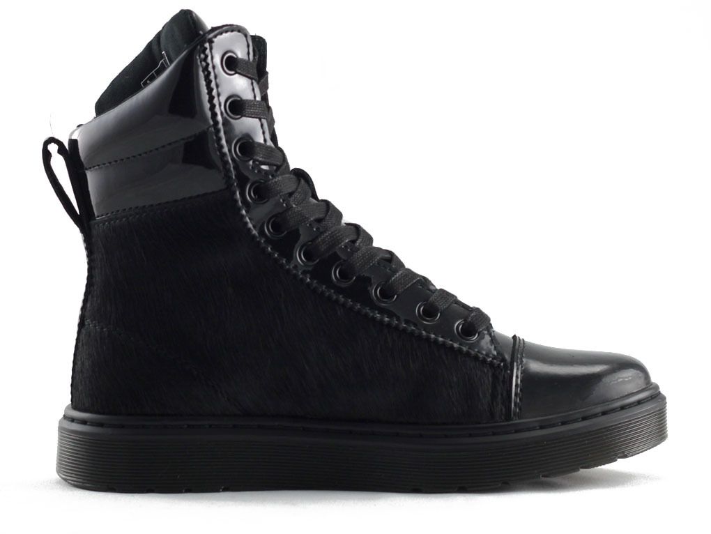 Dr Martens for Women: Fade Pony Black Boot BLACK