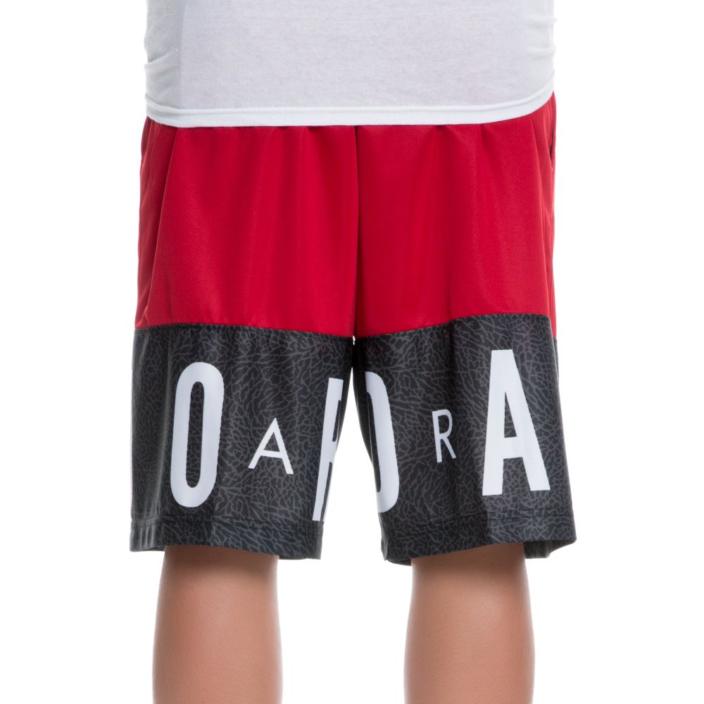 CLASSIC AJ BLOCKOUT SHORT GYM RED/BLACK/WHITE 3 CLASSIC AJ BLOCKOUT SHORT GYM RED/BLACK/WHITE