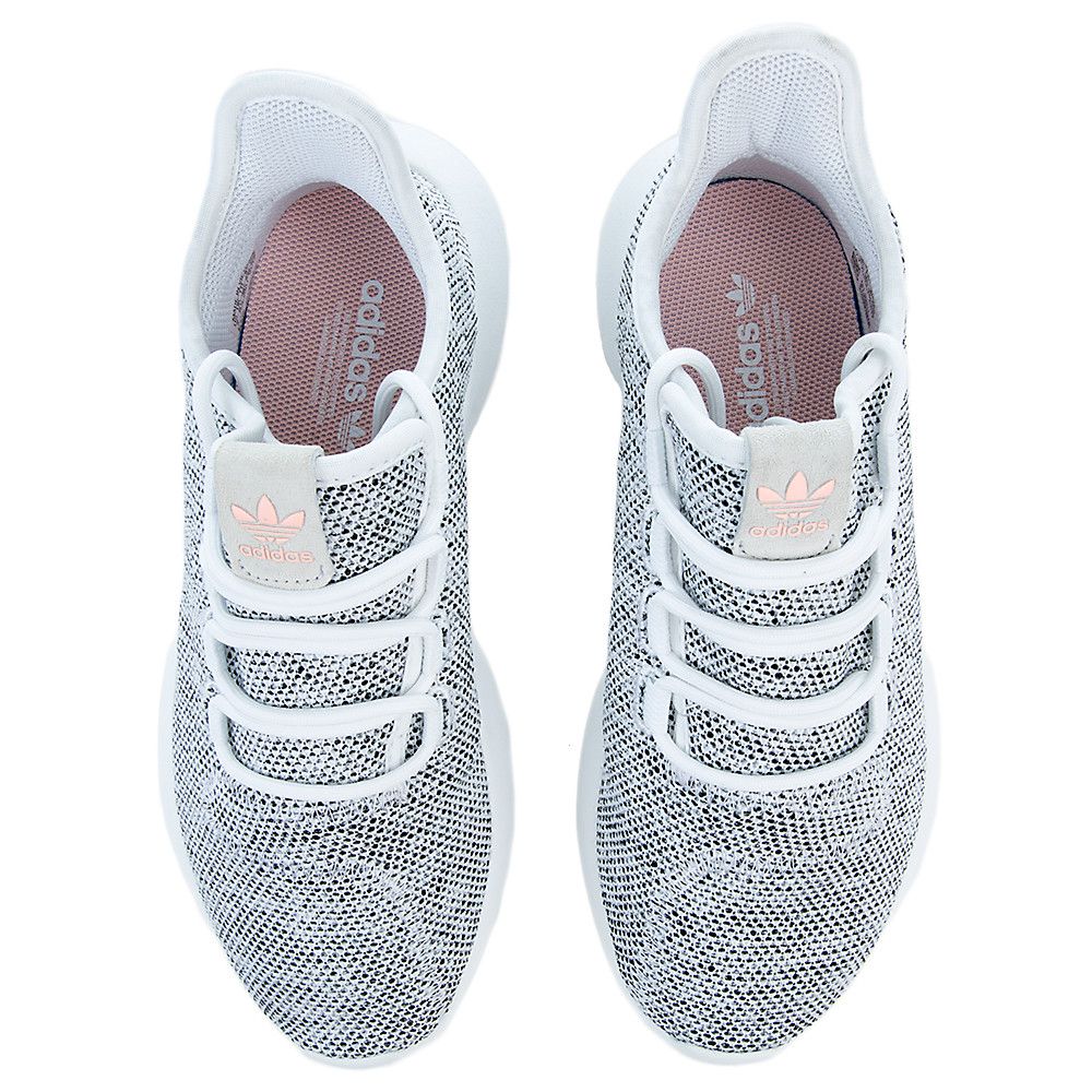 Women's Tubular Shadow Knit Athletic Lifestyle Sneaker WHT/HAZCOR