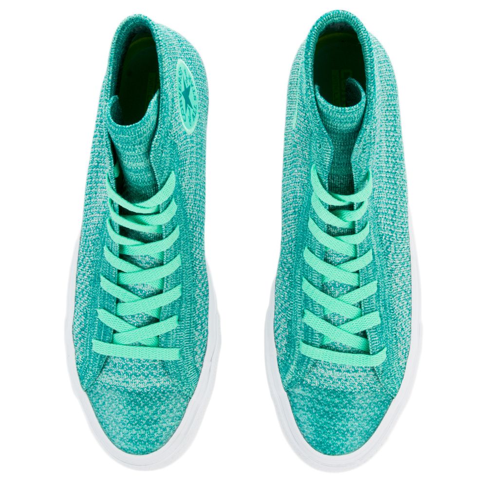 Chuck II FlyKnit Sneaker Green Glow 10 Chuck II FlyKnit Sneaker Green Glow