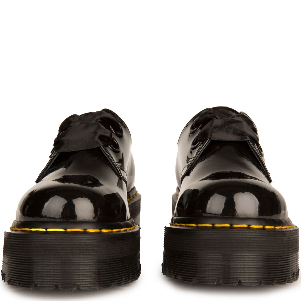 DR. MARTENS FOR WOMEN: HOLLY PATENT PLATFORM OXFORDS 5 DR. MARTENS FOR WOMEN: HOLLY PATENT PLATFORM OXFORDS