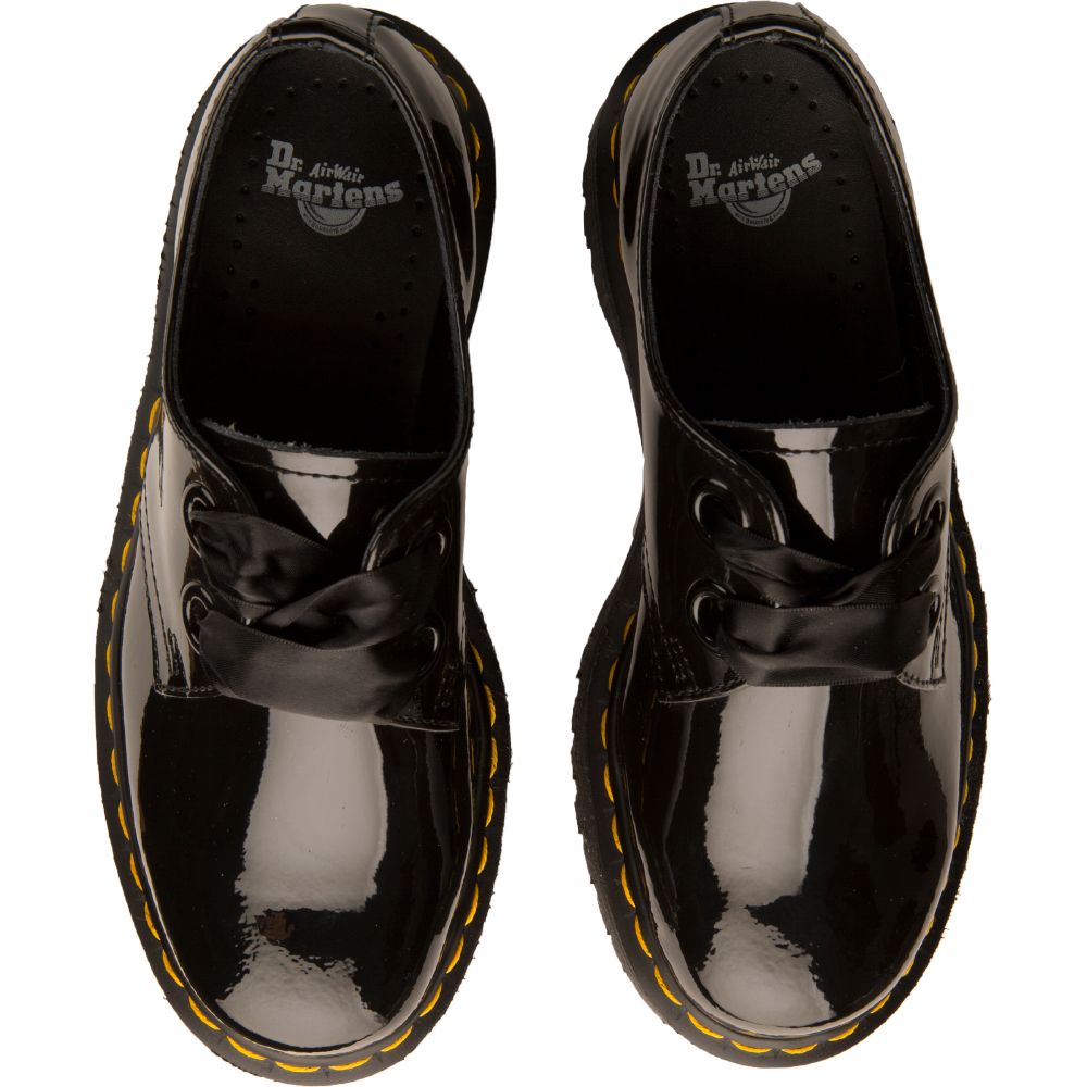 DR. MARTENS FOR WOMEN: HOLLY PATENT PLATFORM OXFORDS 6 DR. MARTENS FOR WOMEN: HOLLY PATENT PLATFORM OXFORDS