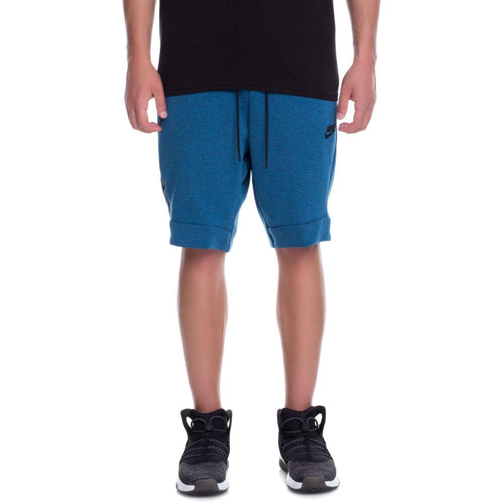 M NSW TCH FLC SHORT INDUSTRIAL BLUE/HTR/BLACK