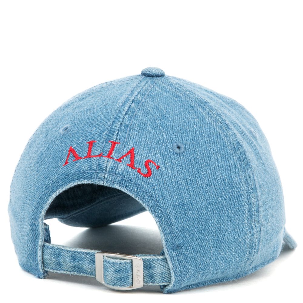 Denim Savage Dad Hat Red