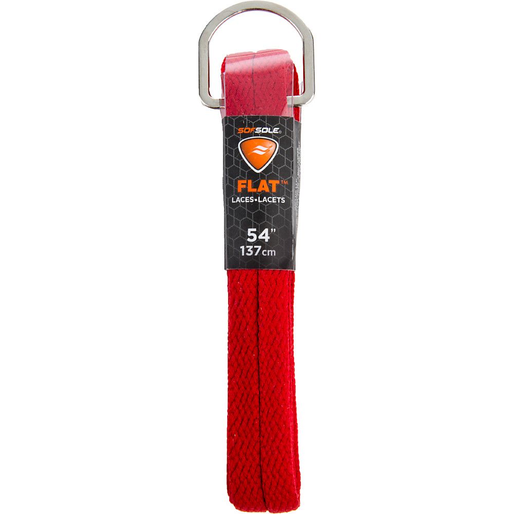 Athletic Flat Shoe Laces Red