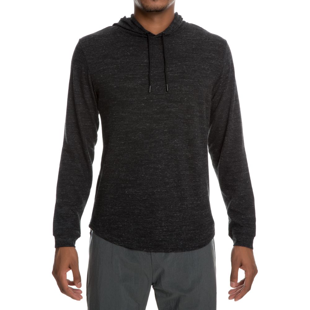 23 True Hooded L/S Top BLACK/BLACK