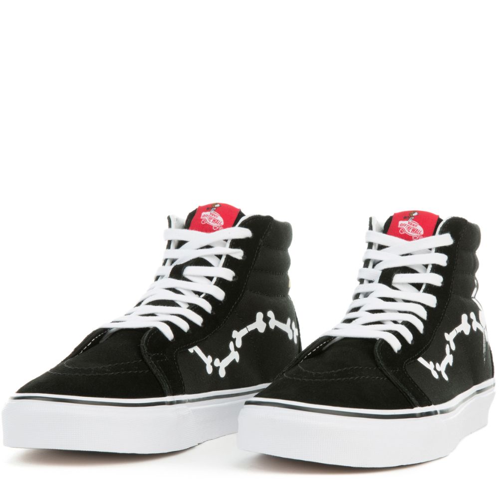 UNISEX SK8-HI REISSUE SNOOPY BONES/BLK 3 UNISEX SK8-HI REISSUE SNOOPY BONES/BLK