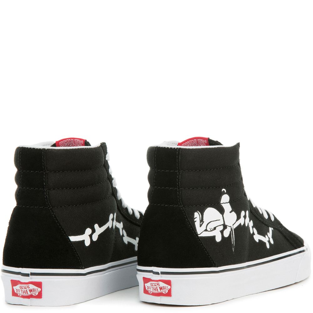 UNISEX SK8-HI REISSUE SNOOPY BONES/BLK 4 UNISEX SK8-HI REISSUE SNOOPY BONES/BLK