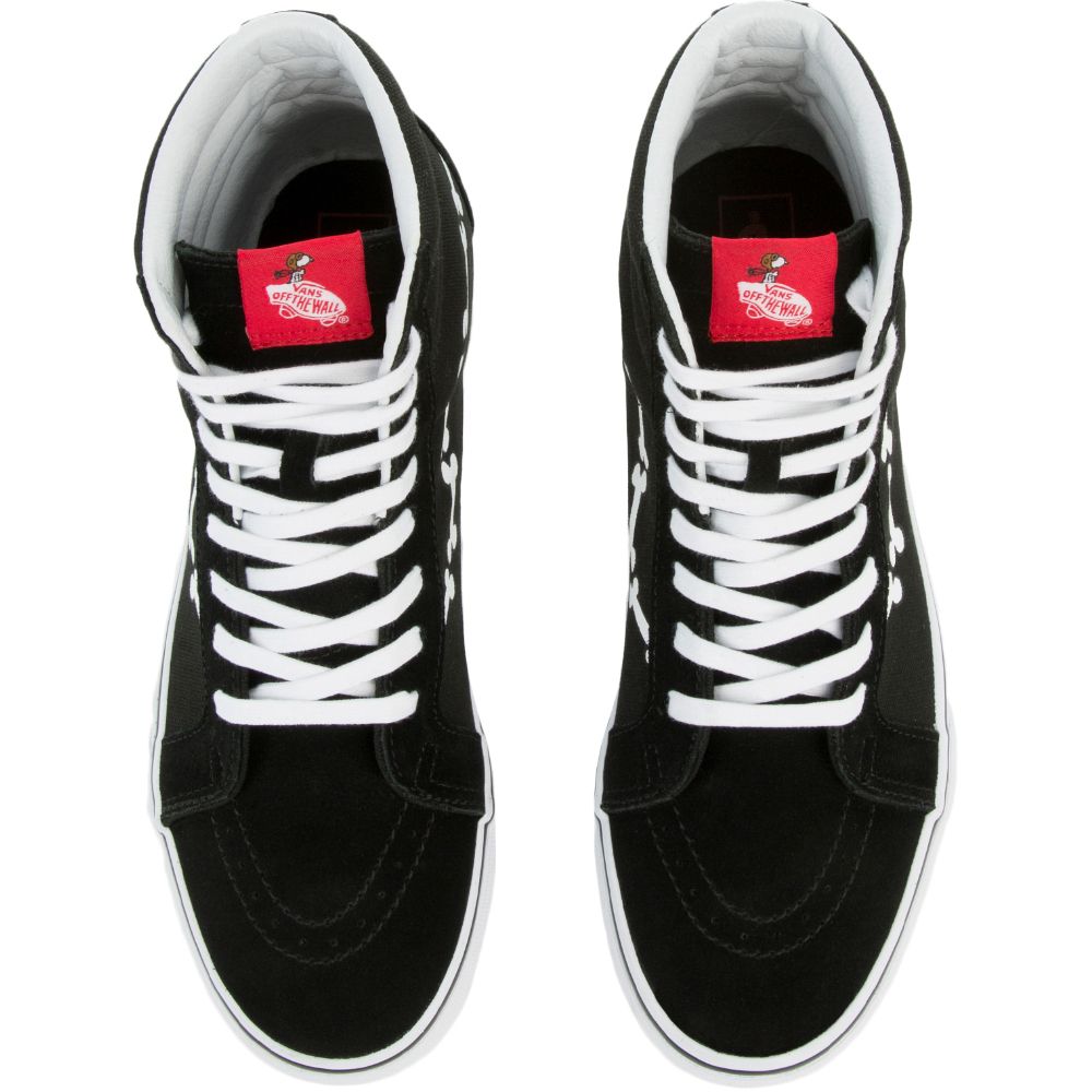 UNISEX SK8-HI REISSUE SNOOPY BONES/BLK 6 UNISEX SK8-HI REISSUE SNOOPY BONES/BLK