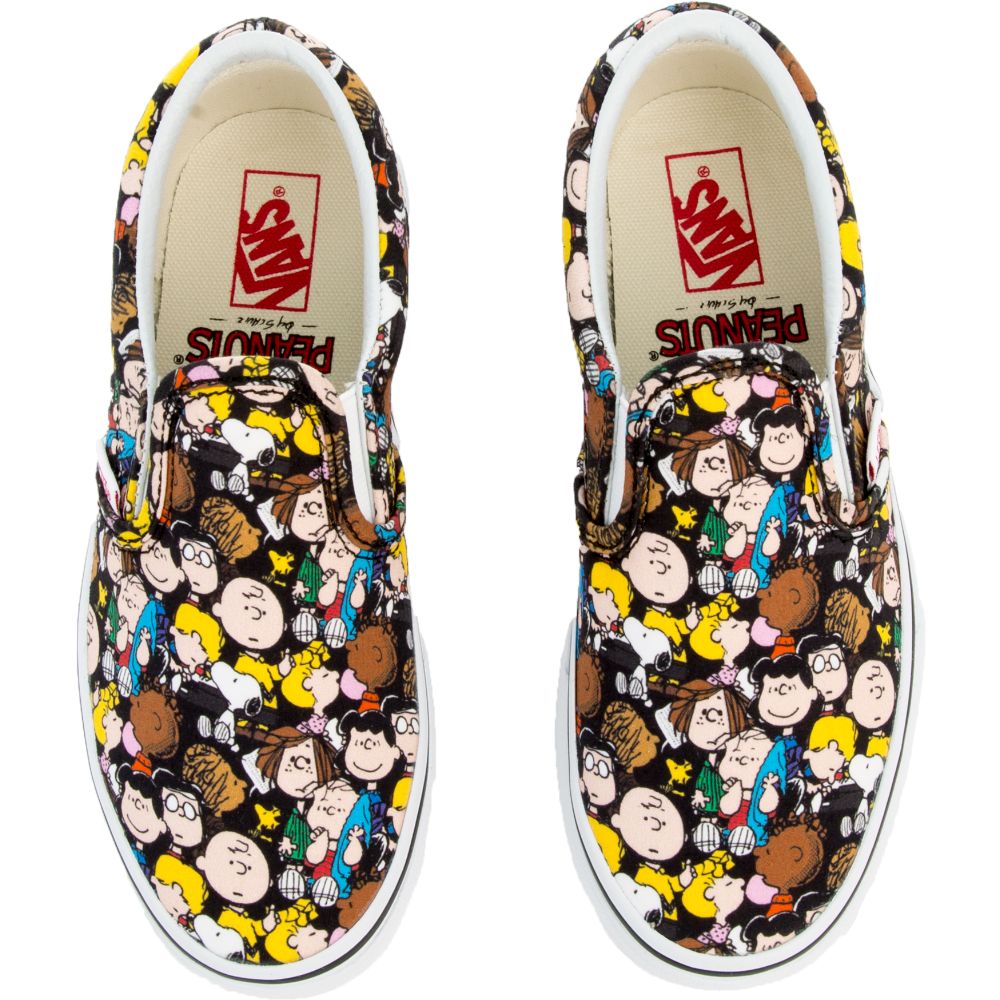 CLASSIC SLIP-ON-PEANUT THE GANG/BLACK 6 CLASSIC SLIP-ON-PEANUT THE GANG/BLACK