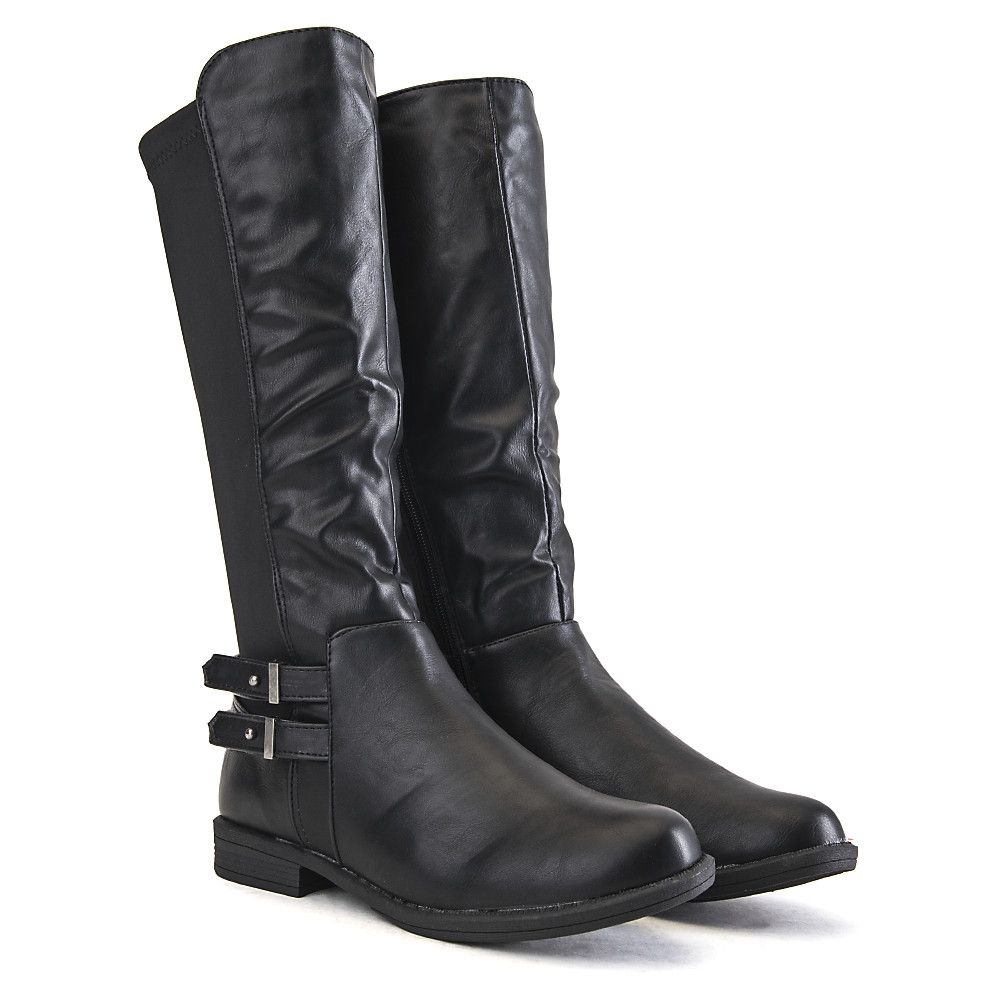 Kids Leather Boot Montesori-03K Black