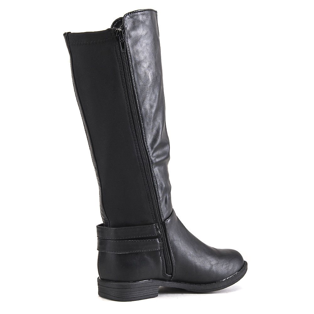 Kids Leather Boot Montesori-03K Black