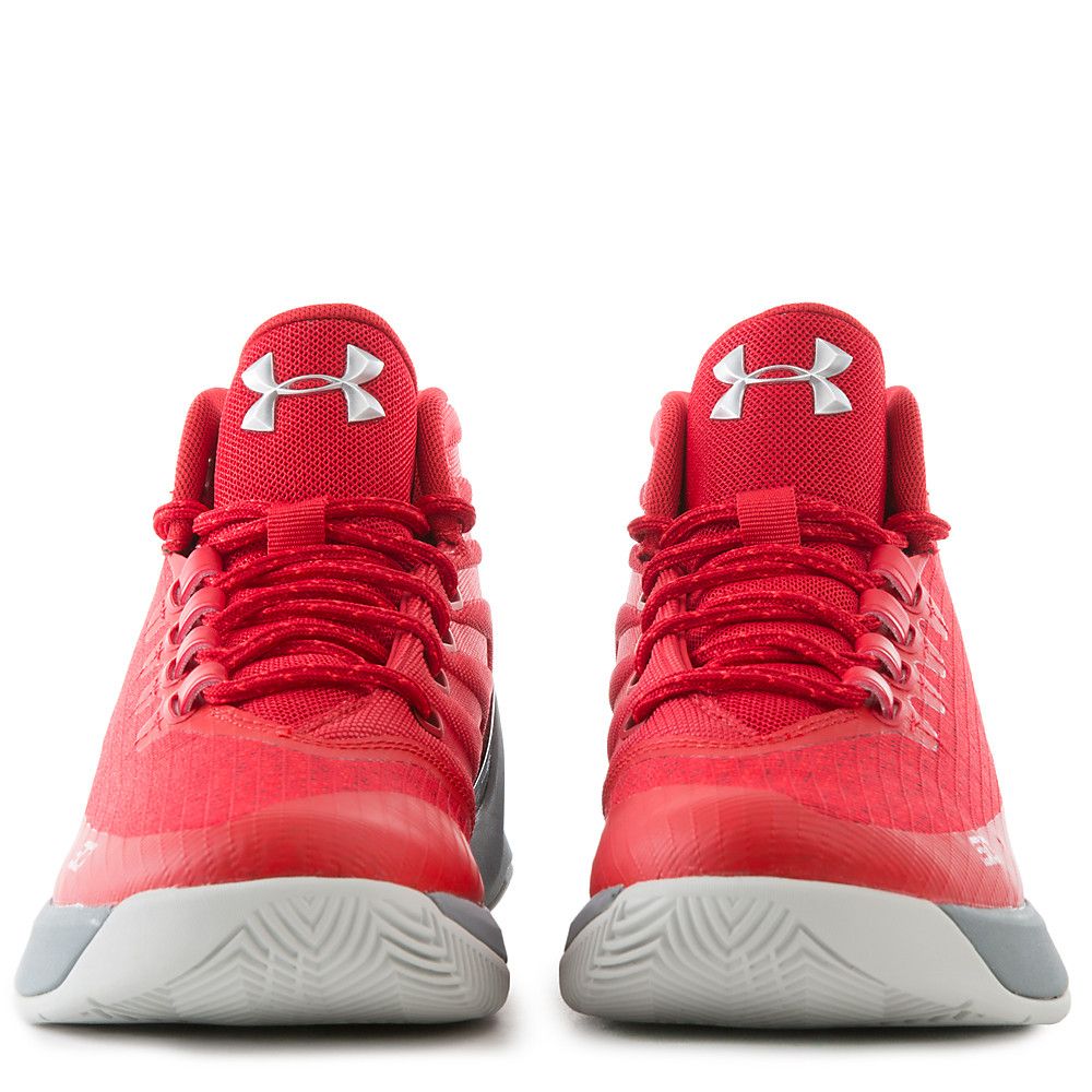 Junior's Curry 3 "Davidson" Sneaker Red/Grey/Silver 7 Junior's Curry 3 "Davidson" Sneaker Red/Grey/Silver