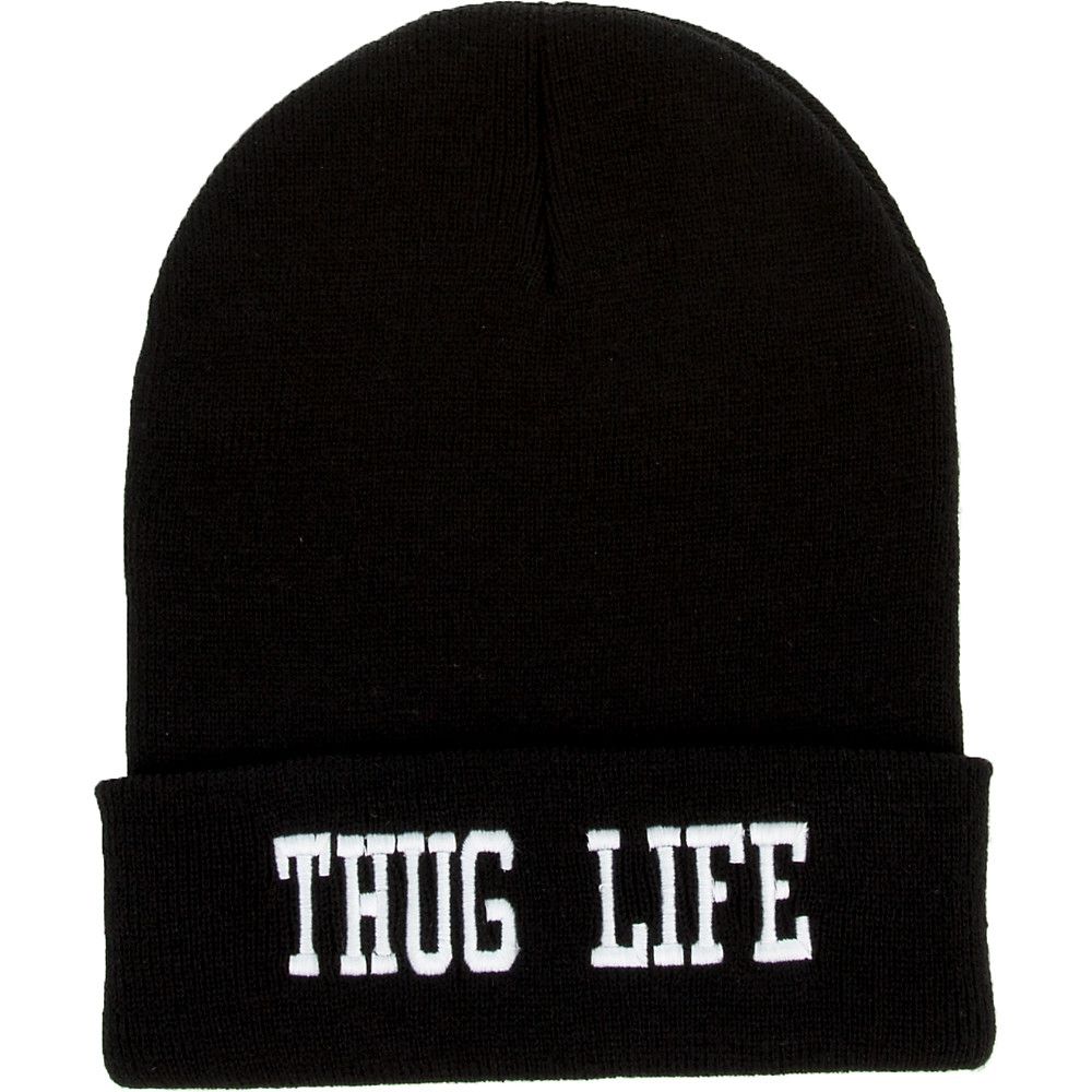 Thug Life Beanie BLACK