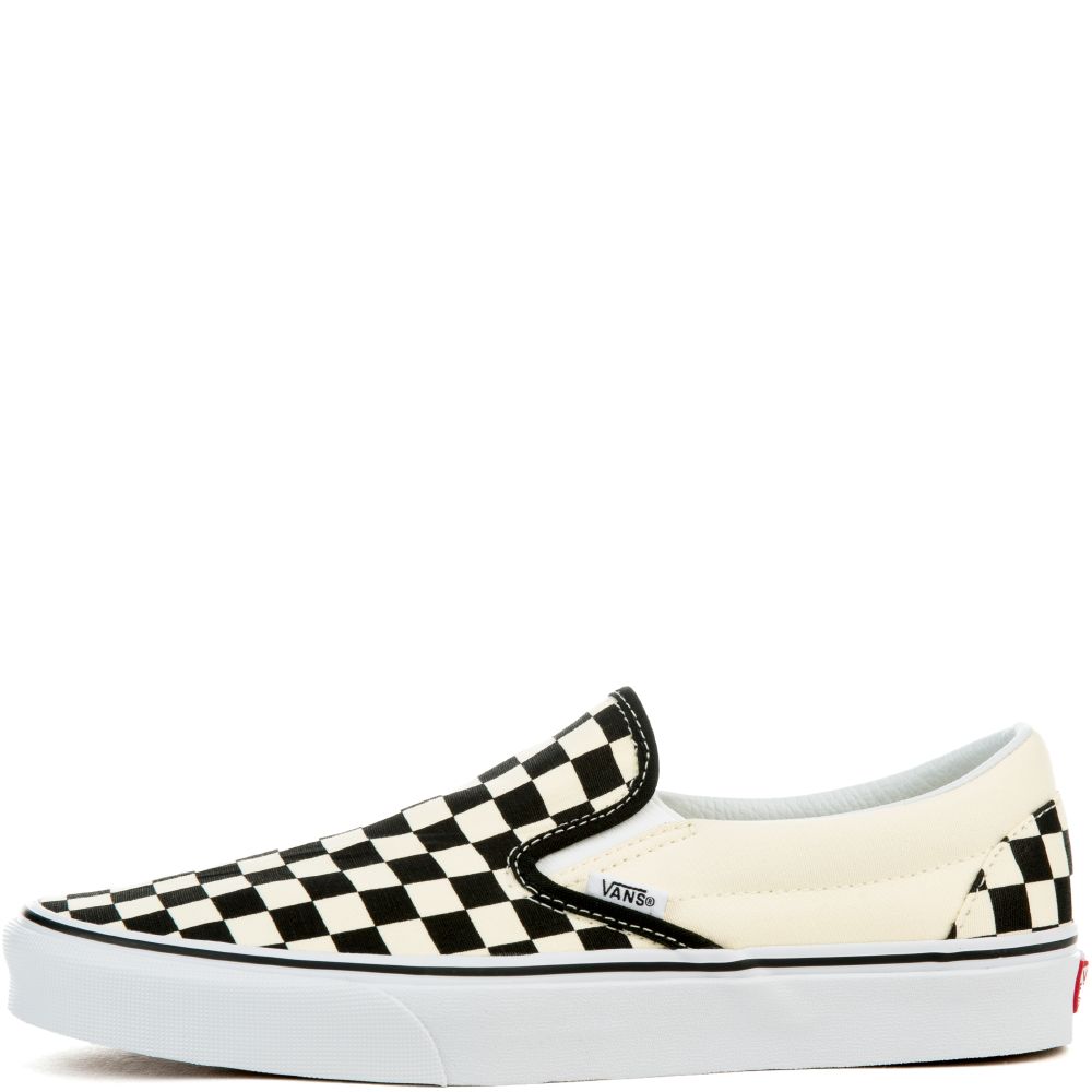 Checkerboard Classic Slip On BLACK AND WHITE CHECKER/WHITE