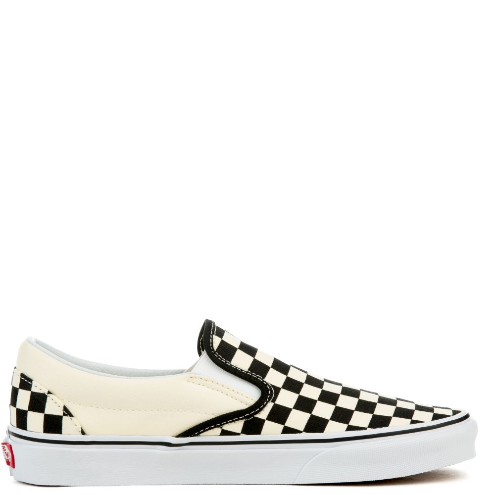 Checkerboard Classic Slip On BLACK AND WHITE CHECKER/WHITE