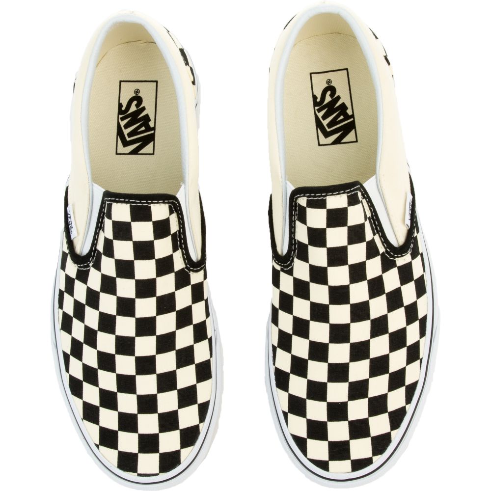Checkerboard Classic Slip On BLACK AND WHITE CHECKER/WHITE 6 Checkerboard Classic Slip On BLACK AND WHITE CHECKER/WHITE