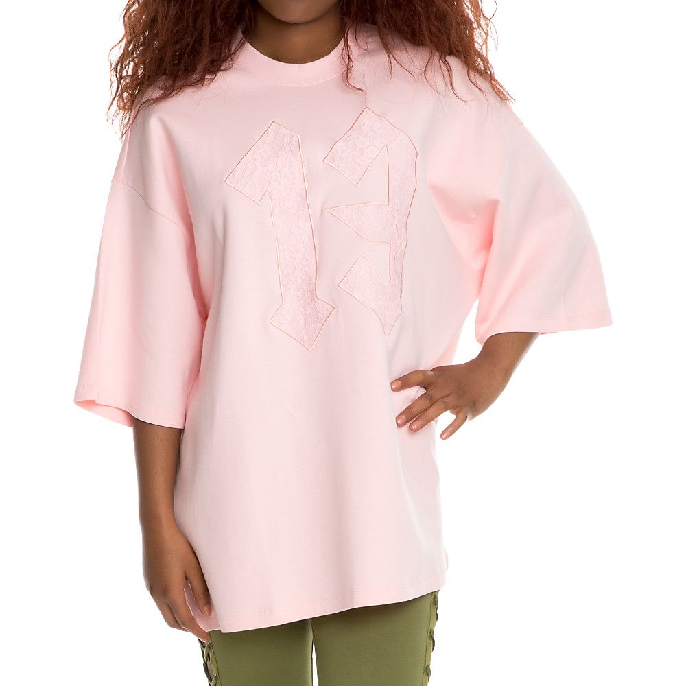 Women's Oversized Crew Neck T-shirt CRYSTAL ROSE